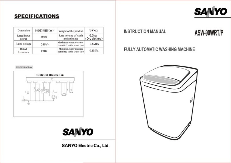Sanyo ASW-90WRT User manual