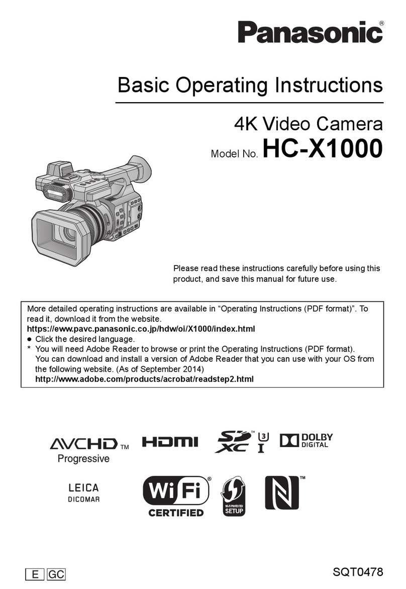 Panasonic HC-X1000 Basic operating instructions
