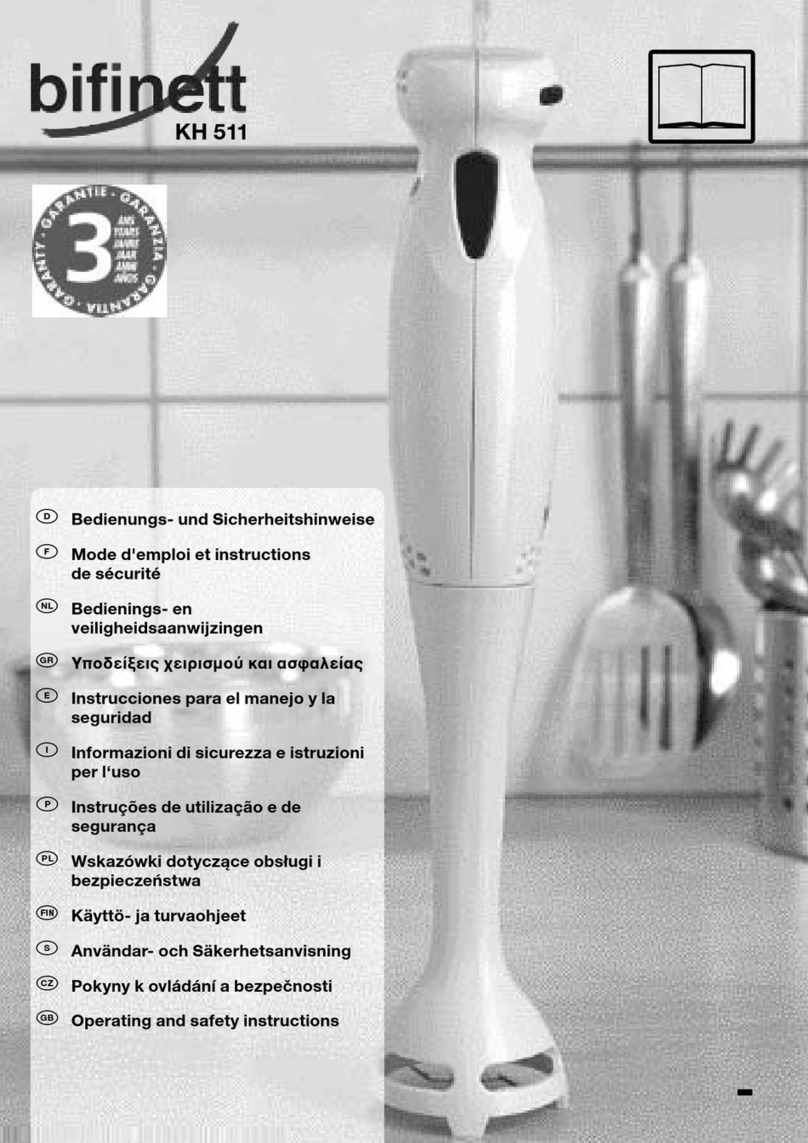 Bifinett KH 511 Operating and safety instructions