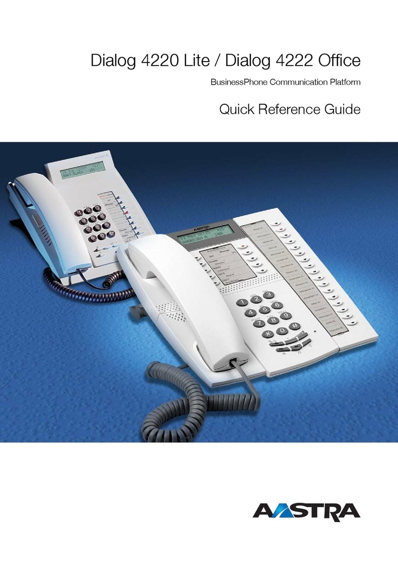 Astra Dialog 4220 Lite Quick reference guide