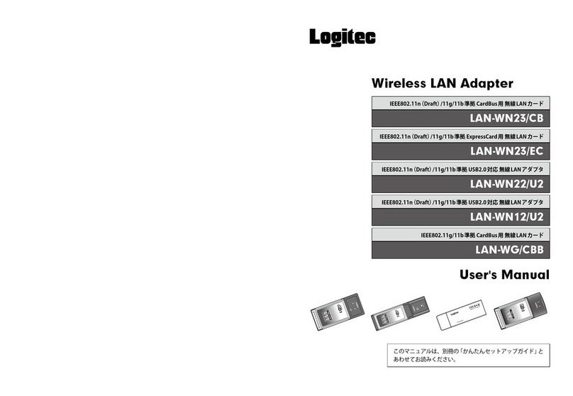 Logitec LAN-WN23/CB User manual