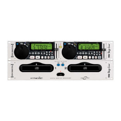 Stageline CD-360DJ User manual