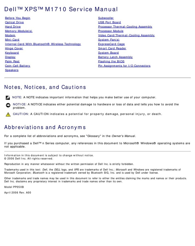 Dell XPS M1710 User manual