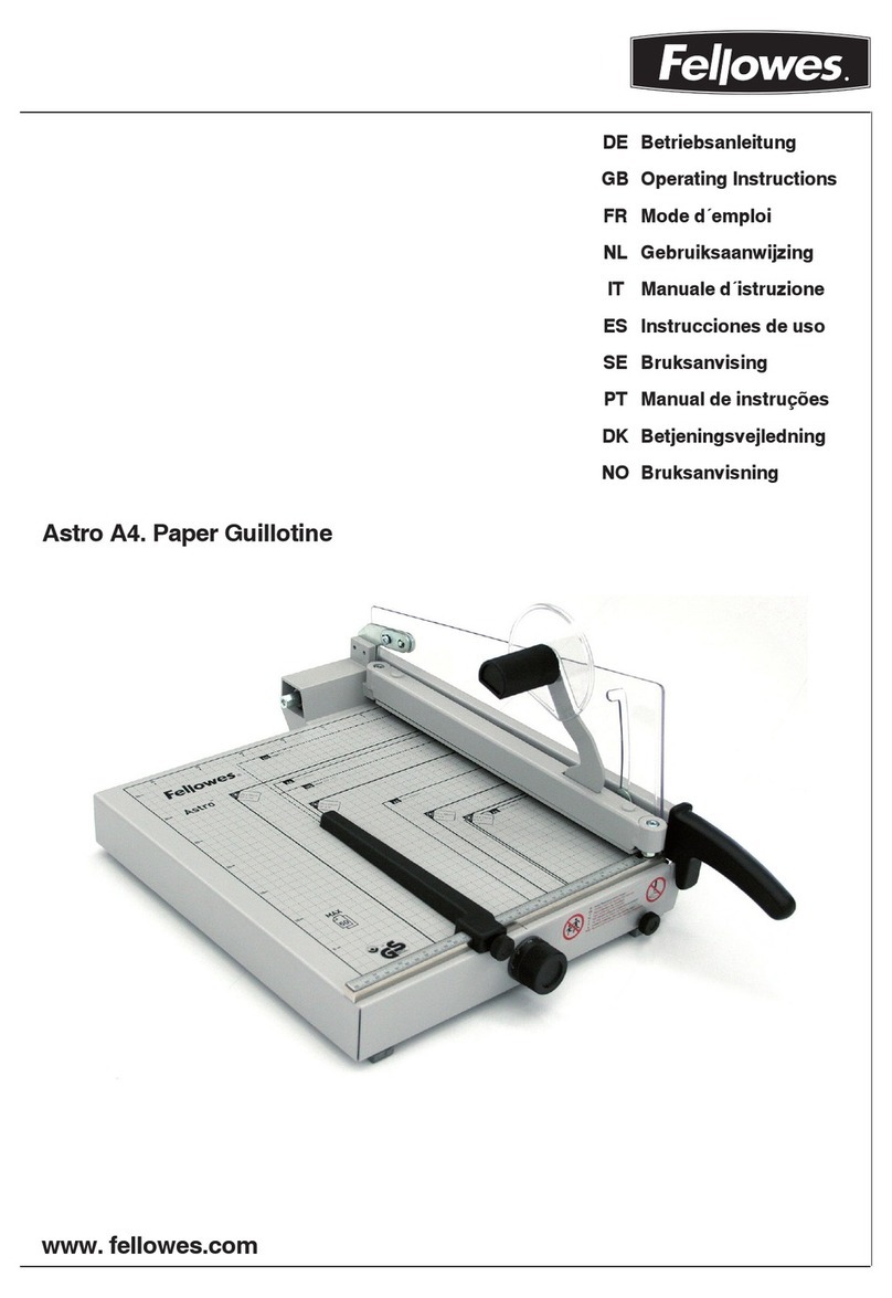 Fellowes Astro A4 operating instructions