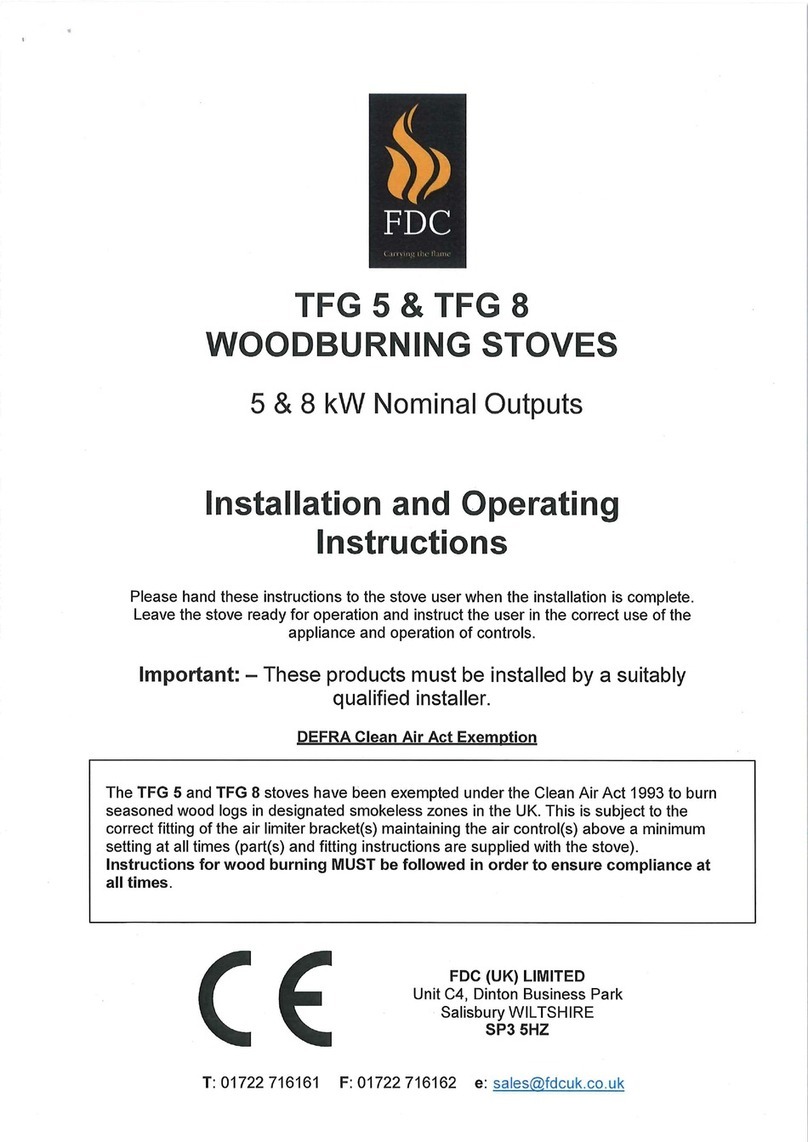 FDC TFG 5 Installation and operating instructions