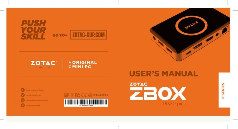 Zotac ZBOX pico User manual