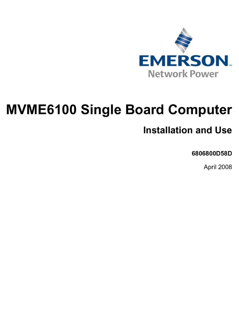 Emerson MVME61006E-0161 Installation and use