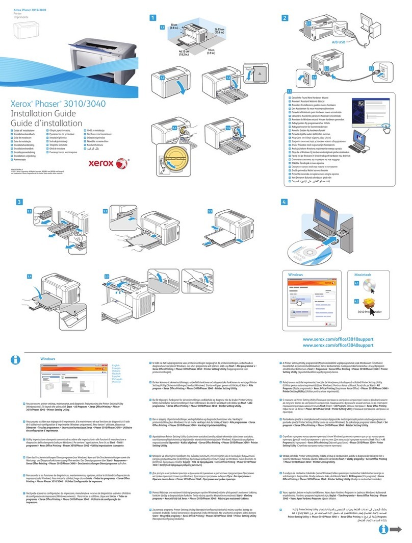 Xerox Phaser 3010 User manual