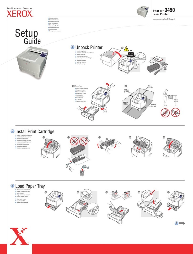 Xerox Phaser 3450 User manual