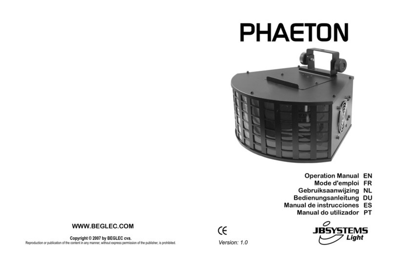 JB Systems Light Phaeton Operation manual