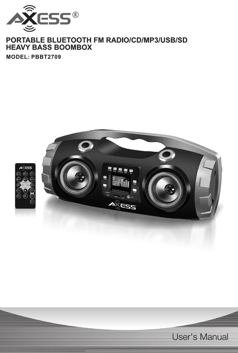 Axess PBBT2709 user manual