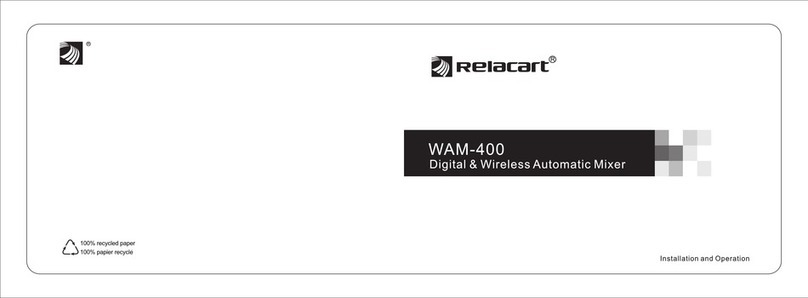 RELACART WAM-400 Installation and operation