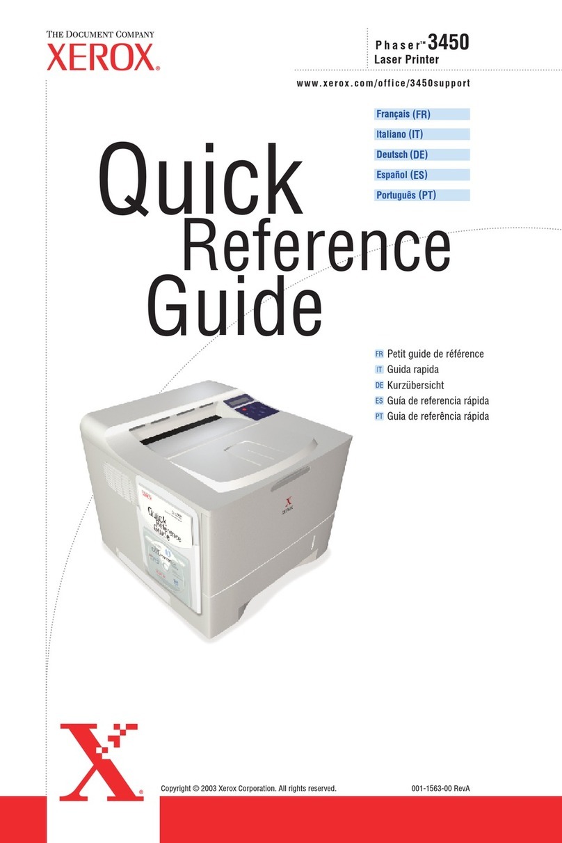 Xerox Phaser 3450 User manual