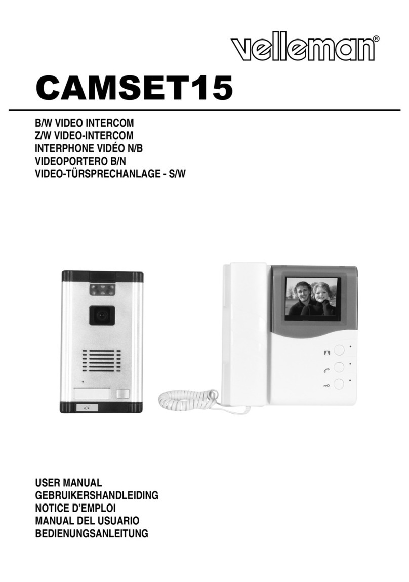 Velleman CAMSET15 User manual