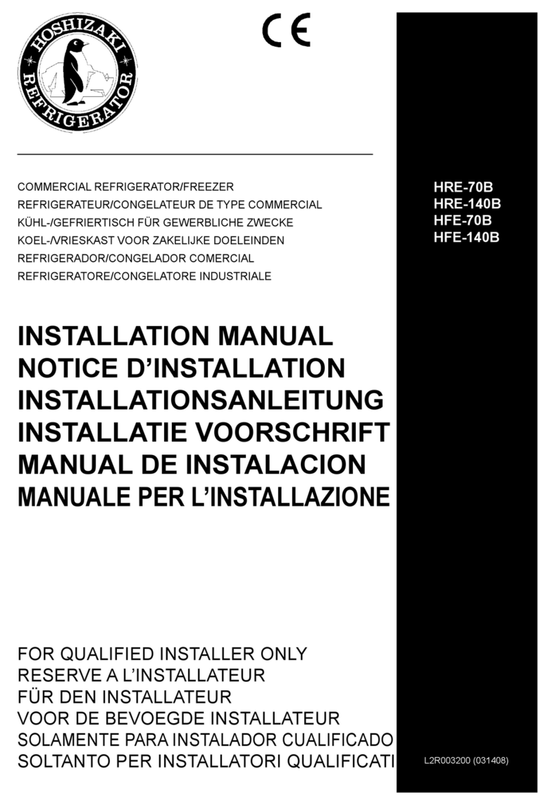 Hoshizaki HRE-70B Series User manual