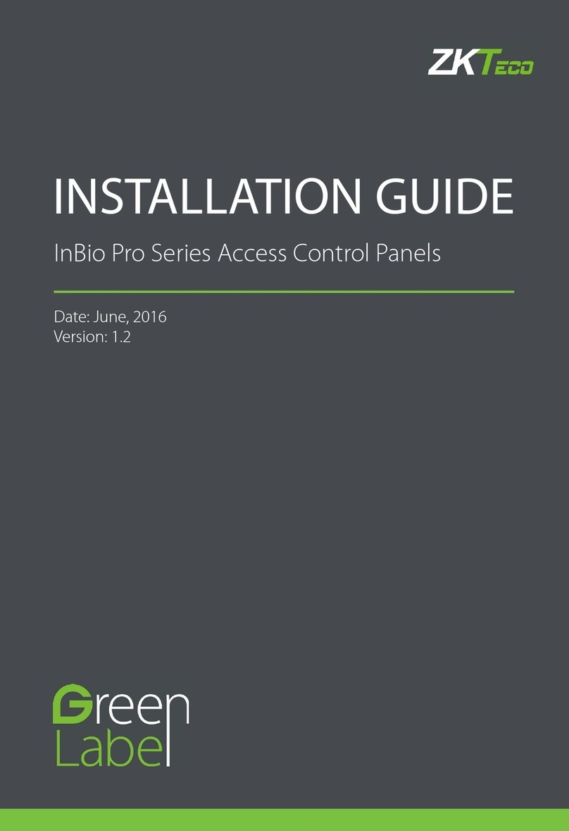 ZKTeco InBio Pro Series User manual