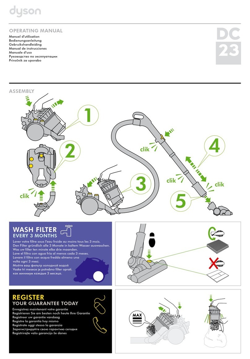 Dyson DC23 Turbinehead operating manual