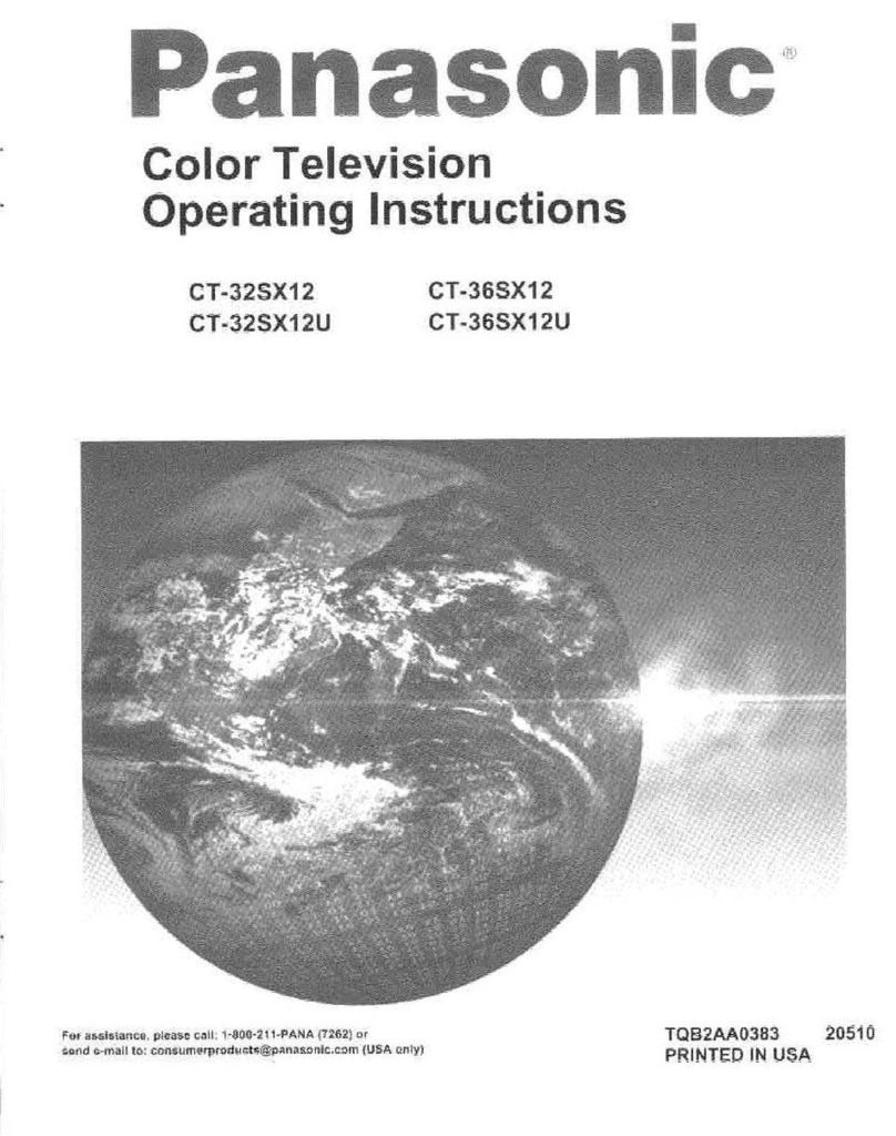 Panasonic CT-32SX12U User manual