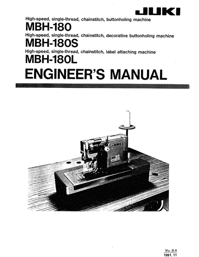 JUKI MBH-180 Quick start guide