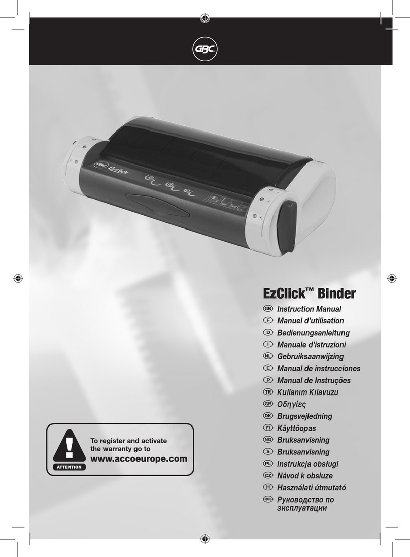 GBC EzClick instruction manual