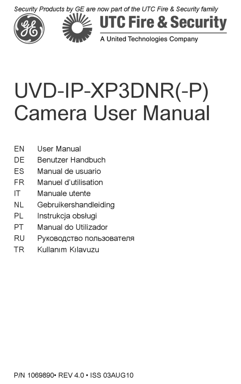 UTC Fire and Security UltraView UVD-IP-XP3DNR(-P) user manual