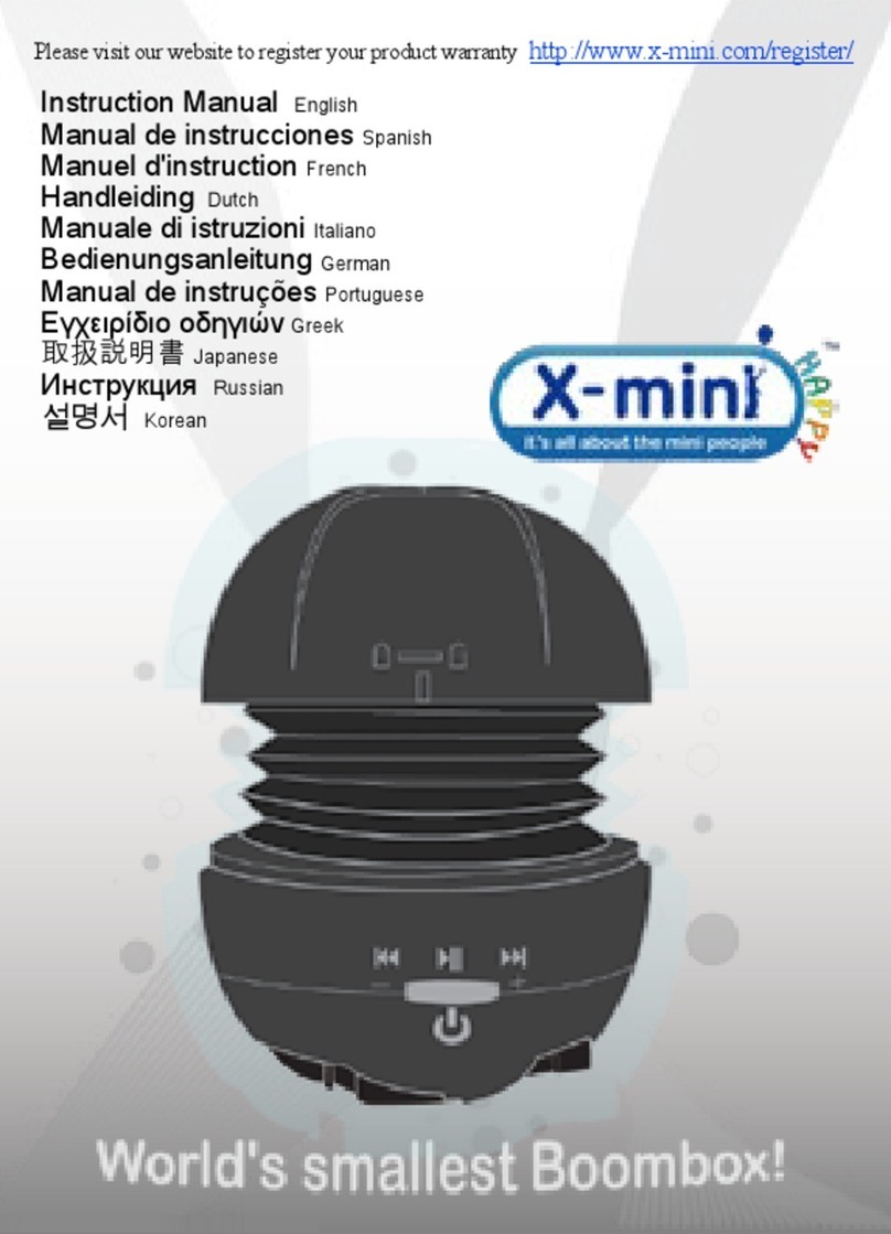 X-mini HAPPY Capsule Speaker instruction manual