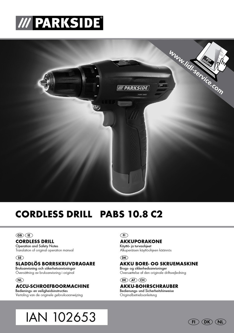 Parkside PABS 10.8 C2 Operation and safety notes