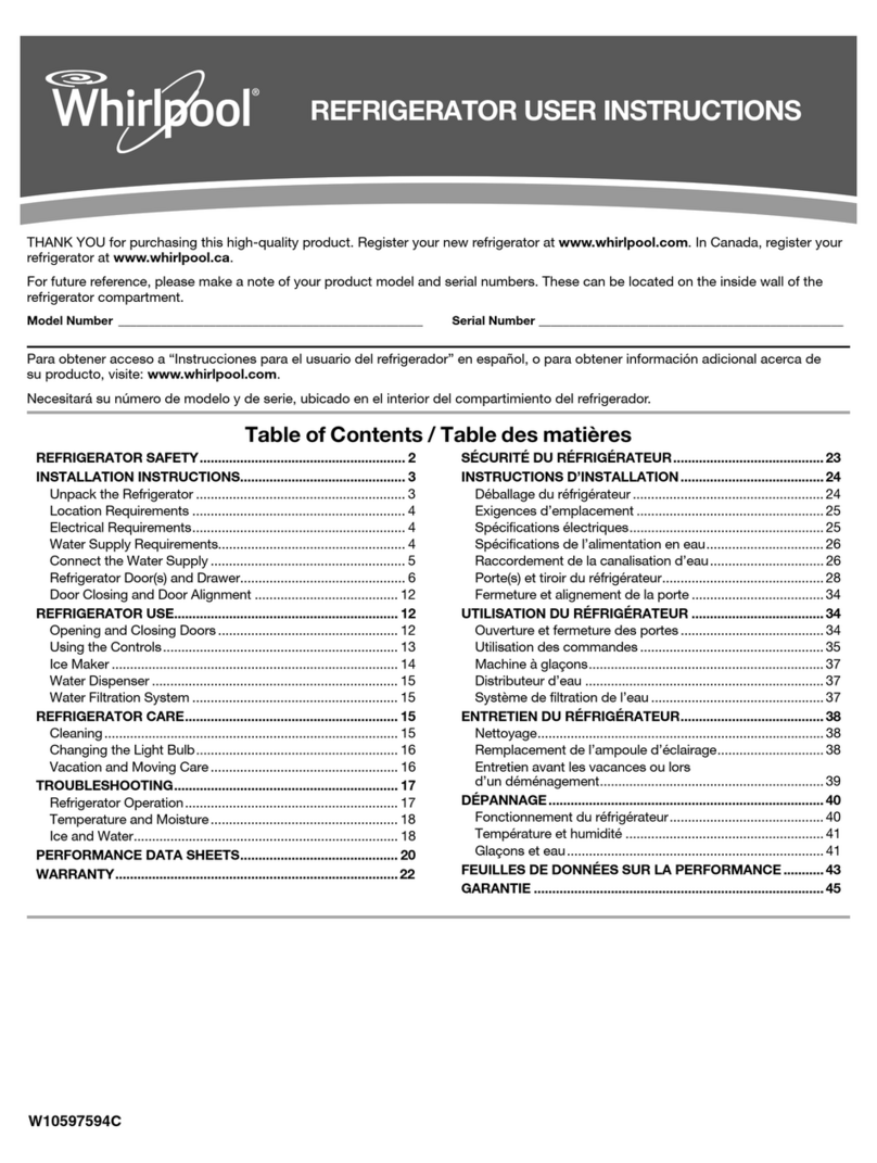 Whirlpool W10597594C User instructions