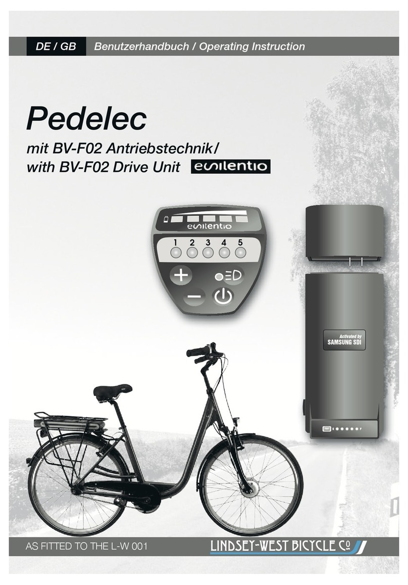 Lindsey-west bicycle Pedelec Operating	 instruction