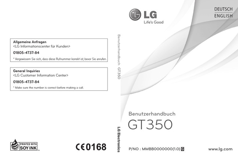 LG GT350 User manual