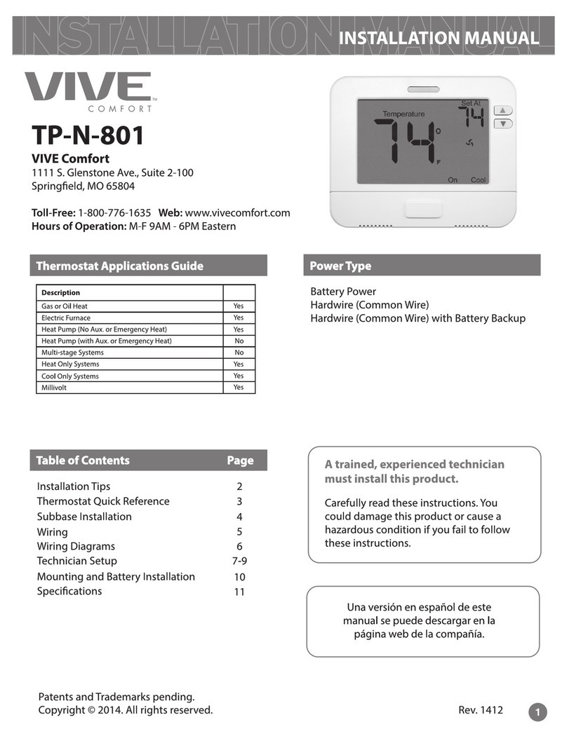 Vive TP-N-801 installation manual