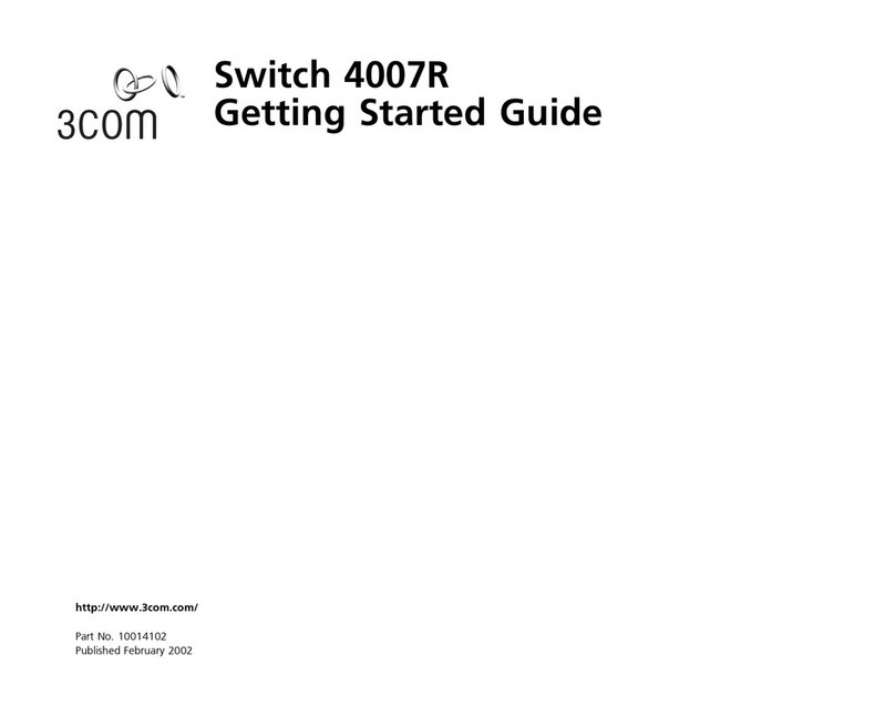 3Com 4007R - Switch User manual