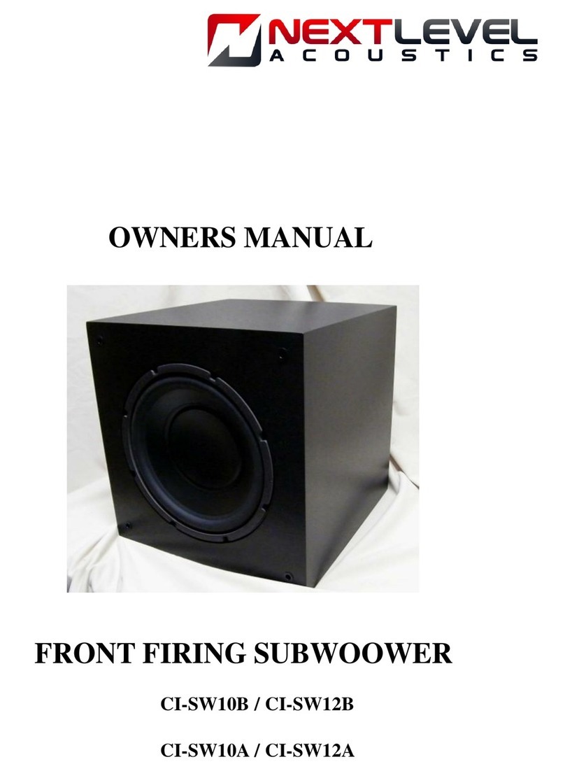 Next Level CI-SW10B owner's manual
