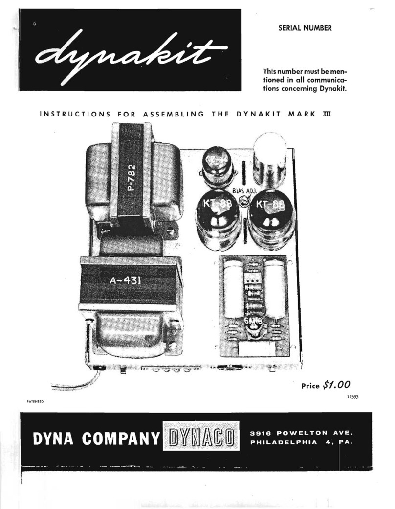 Dynakit MARK III Instructions for assembling