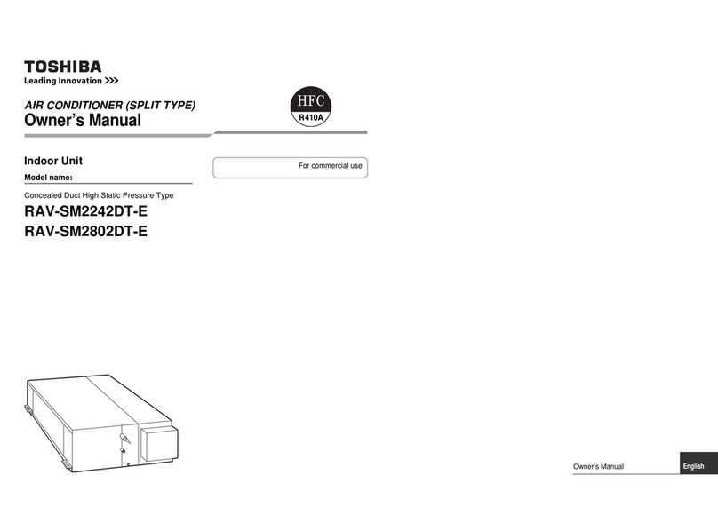 Toshiba RAV-SM2242DT-E User manual
