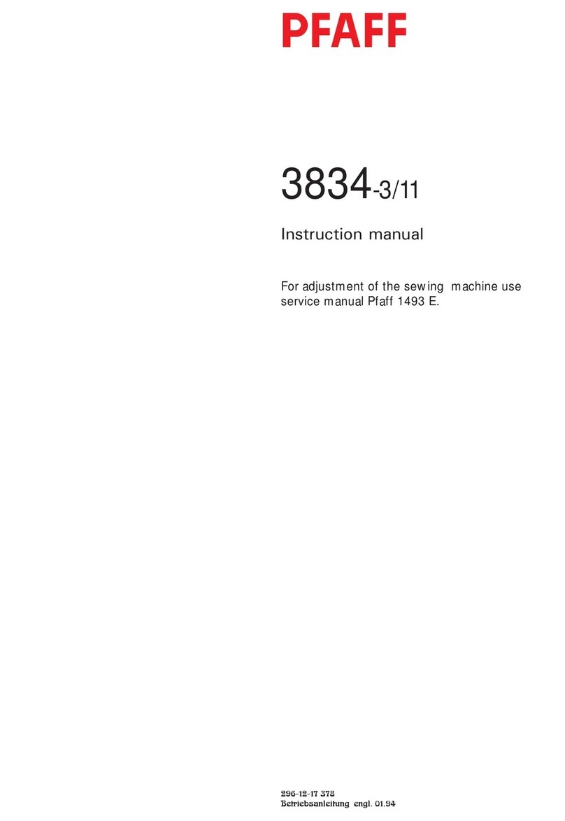 Pfaff 3834-3/11 User manual