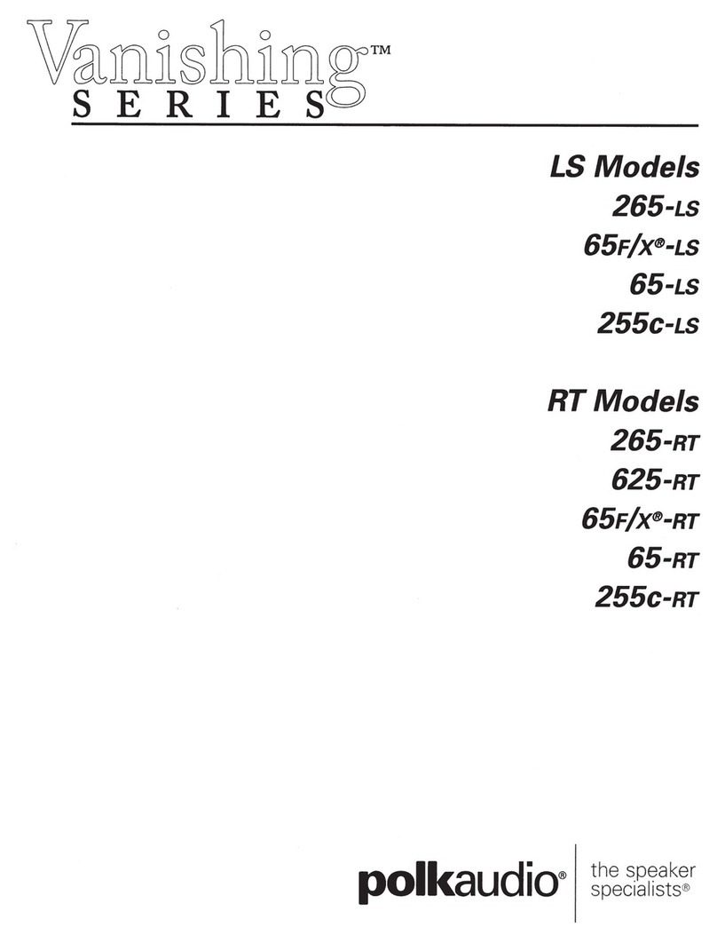 Polk Audio 265-ls User manual