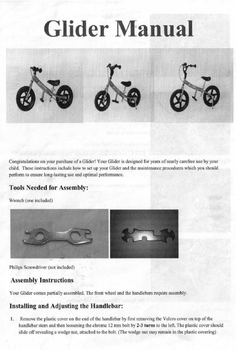 Glide Bikes Glider User manual