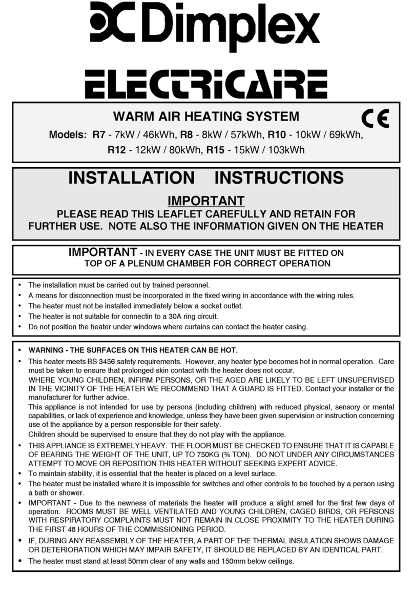 Dimplex R7 User manual