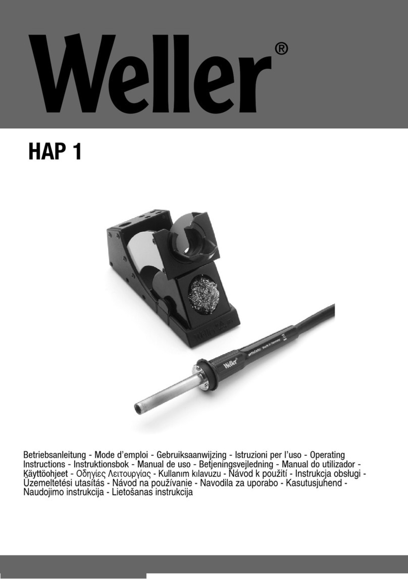 Weller HAP 1 operating instructions
