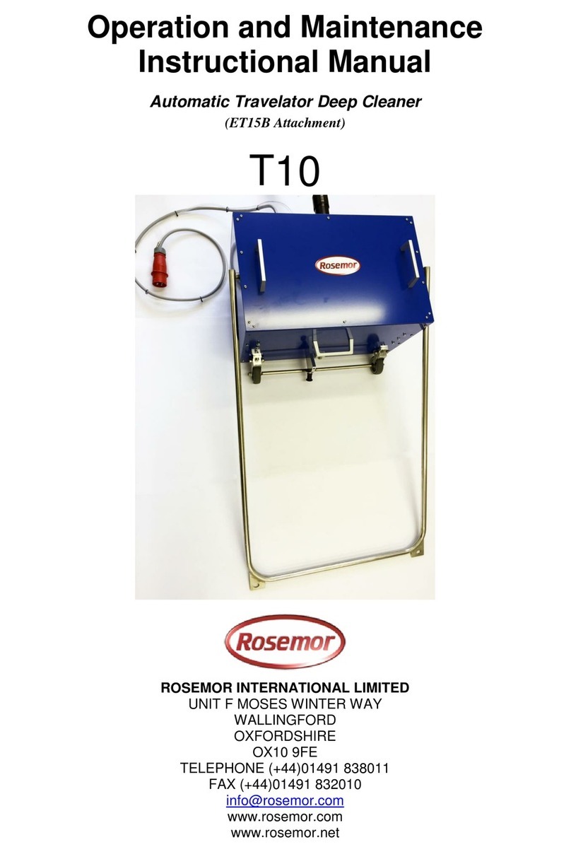 Rosemor T10 Operation and maintenance instruction manual