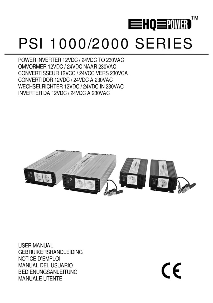 HQ Power PSI1000 User manual