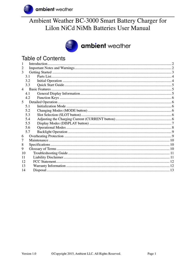 Ambient Weather BC-3000 user manual