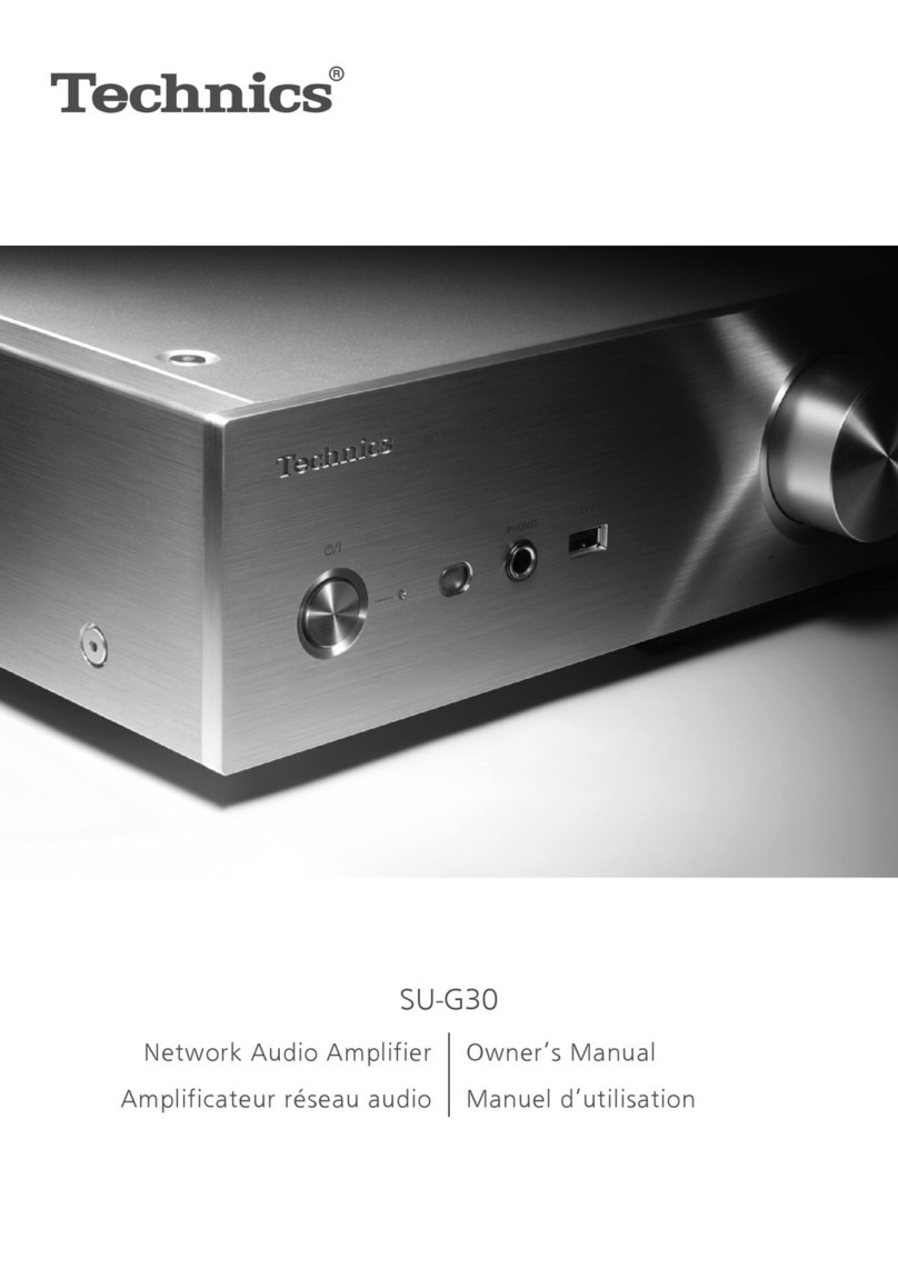 Technics SU-G30 owner's manual