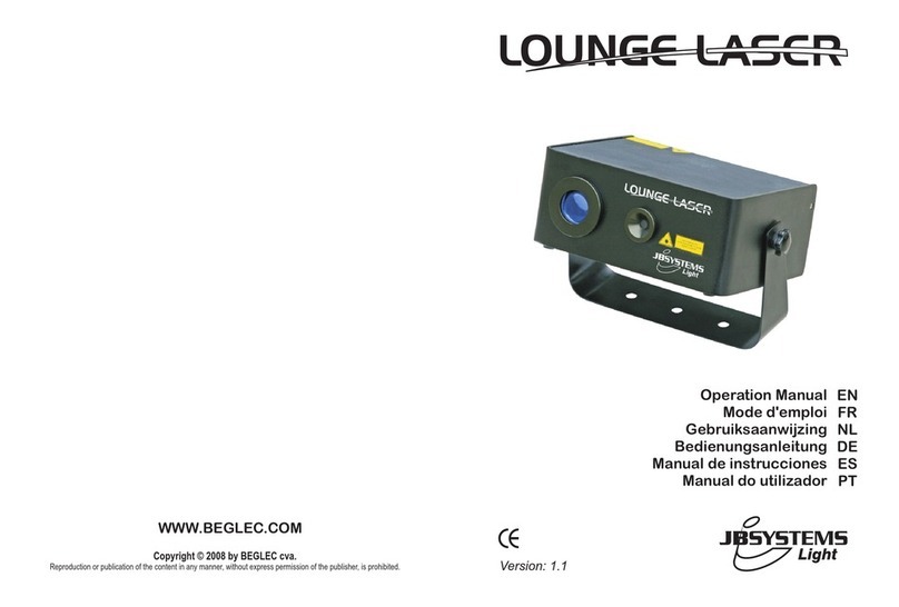 JB Systems LOUNGE LASER User manual