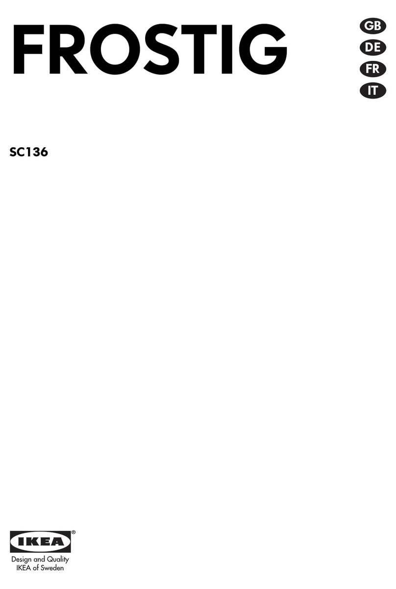 IKEA FROSTIG SC136 user manual