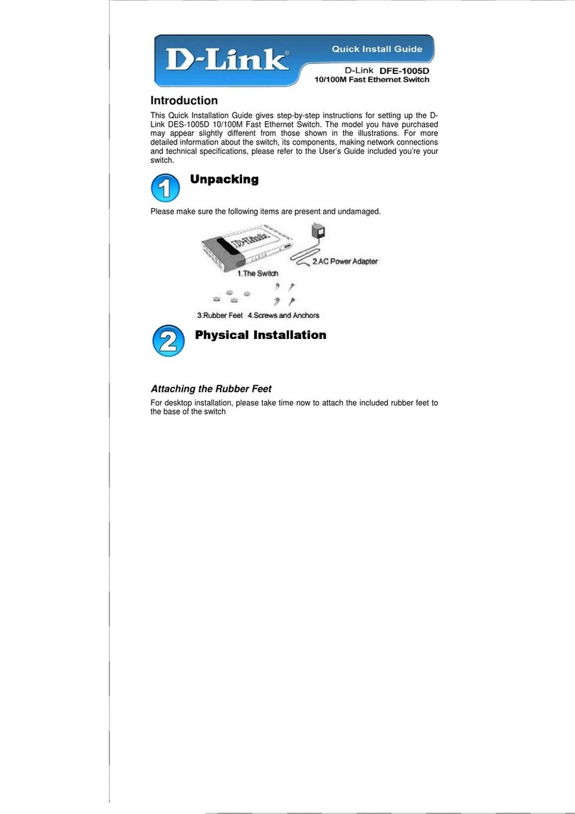 D-Link DES-1005D User manual