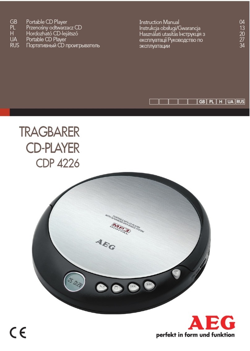AEG CDP 4226 User manual