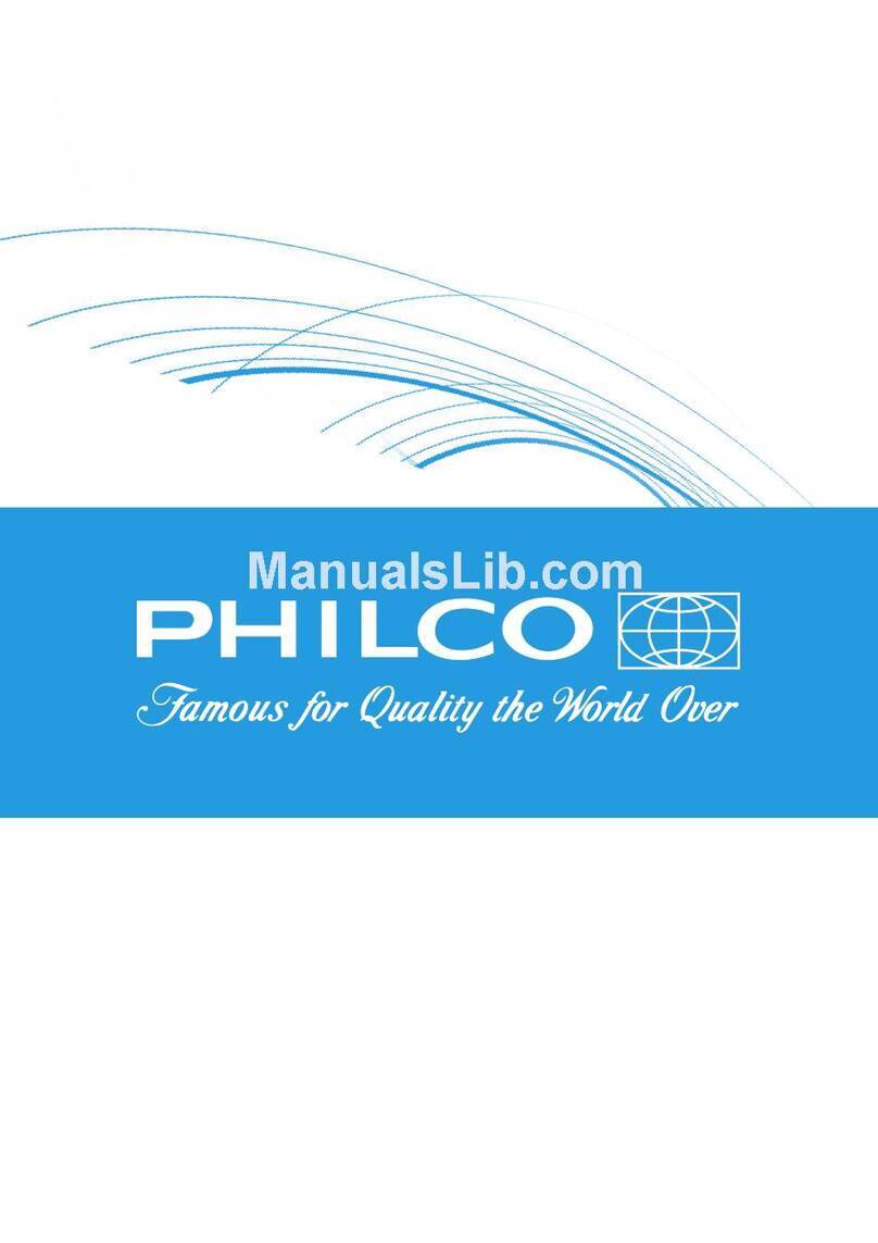 Philco PMD 17 BiX User manual