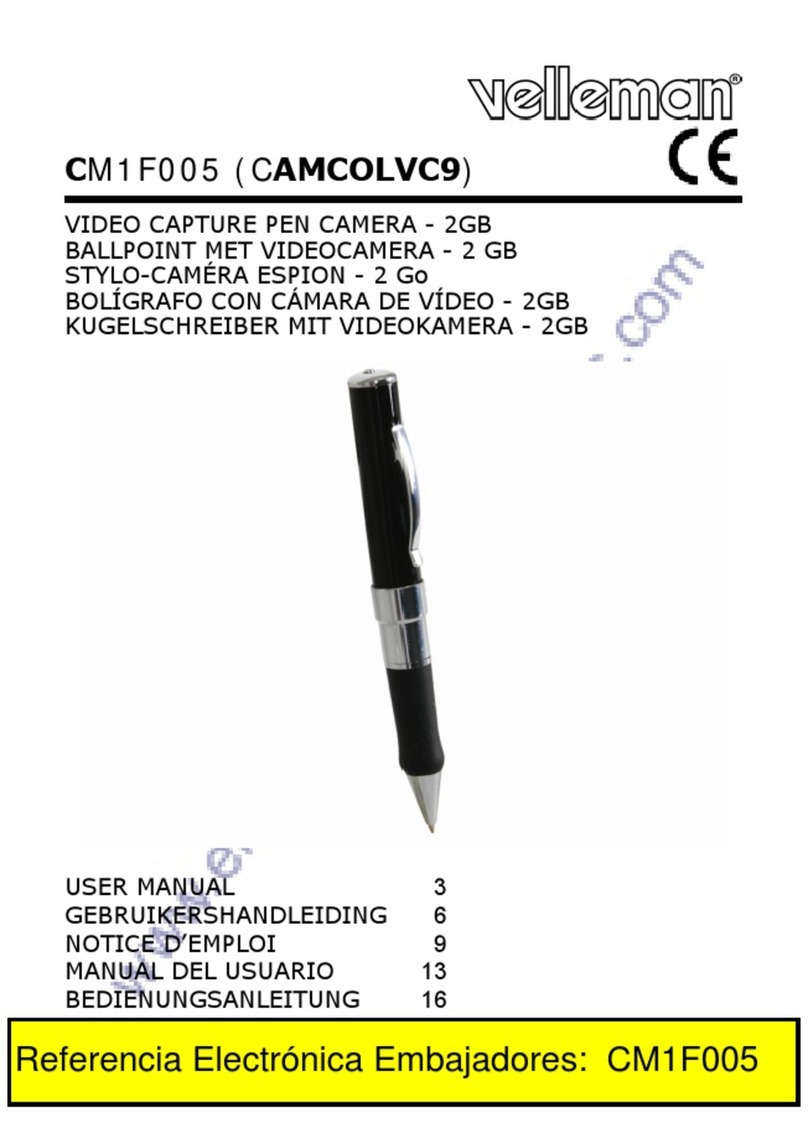Velleman CM1F005 (CAMCOLVC9) user manual